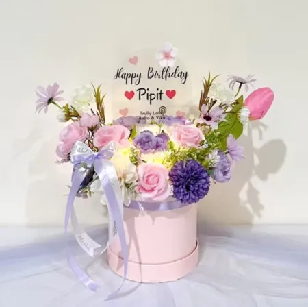 Bloom Box Akrilik Ucapan Ulang Tahun Aceh Selatan